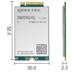 2.5Gbps セルラー IoT 5G モデムモジュール RM500Q-GL 実用的 B46 LAA